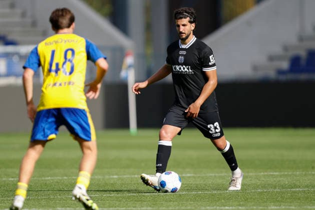 October 3, 2026, Stadionplein, Leeuwarden, GER, Friendly Match: SV Meppen vs. SC Cambuur, Stefan Rankic SV Meppen 33 DFL REGULATIONS PROHIBIT ANY USE OF PHOTOGRAPHS AS IMAGE SEQUENCES AND OR QUASI-VIDEO Leeuwarden Friesland Netherlands Stadionplein