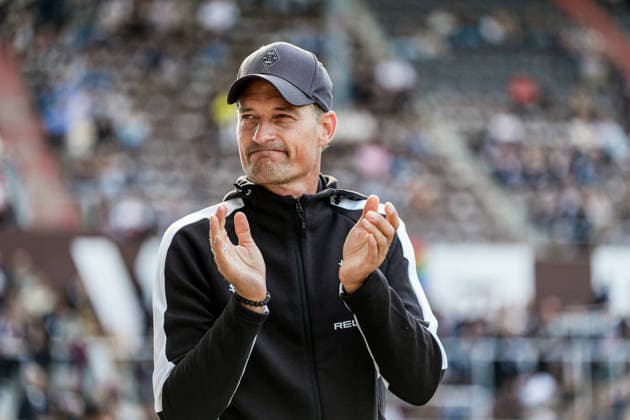 German Soccer: 2. Bundesliga, Bundesliga, Friendly Match, 2026–27 Season, FC St. Pauli vs. Borussia Mönchengladbach, Millerntor Stadium, Hamburg, St. Pauli, Alexander Blessin, Borussia Mönchengladbach, Coach Before the Game, Portrait, Cutout Copyright: xStefanxTrochax