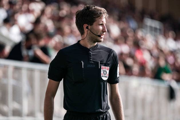 Soccer Austria Friendly Match 2025 2026 03 10 2026 SC Austria Lustenau vs. FC Schalke 04 SUN MINIMEAL Arena Lustenau, Austria Linesman Jonas Mayrhofer Copyright: xLUKAxKOLANOVICx