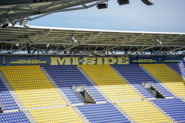 Dutch Soccer, International Friendly, International Break, 3rd Division, Eredivisie, 2026–2027 Season, Kooi Stadium, Leeuwarden, Netherlands, Saturday, October 3, 2026, SC Cambuur Leeuwarden vs. SV Meppen. The Kooi Stadium has a capacity of 15,000 and opened in August 2024. Copyright: xMichelxWittex