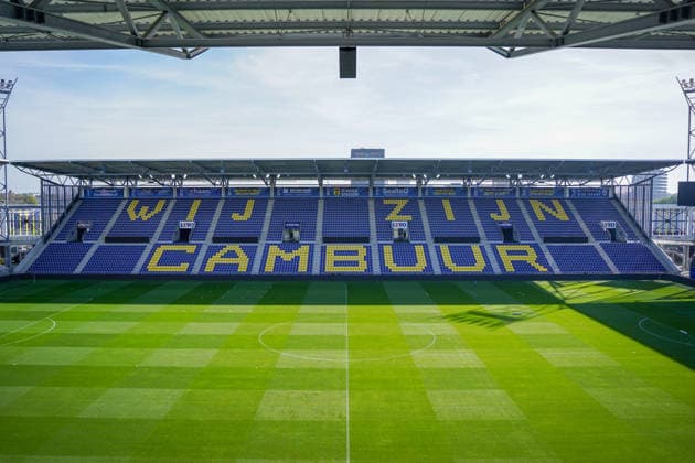 Dutch Soccer, International Friendly, International Break, 3rd Division, Eredivisie, 2026–2027 Season, Kooi Stadium, Leeuwarden, Netherlands, Saturday, October 3, 2026, SC Cambuur Leeuwarden vs. SV Meppen. The Kooi Stadium has a capacity of 15,000 and opened in August 2024. Copyright: xMichelxWittex