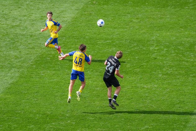Dutch Soccer, International Friendly, International Break, 3rd Division, Eredivisie, 2026–2027 Season, Kooi Stadium, Leeuwarden, Netherlands, Saturday, October 3, 2026, SC Cambuur Leeuwarden vs. SV Meppen, Henrik Wittrock (SV Meppen), 24th-minute header Copyright: xMichelxWittex