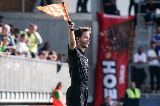 Soccer Austria Friendly Match 2025 2026 03 10 2026 SC Austria Lustenau vs. FC Schalke 04 SUN MINIMEAL Arena Lustenau, Austria Linesman Jonas Mayrhofer Copyright: xLUKAxKOLANOVICx