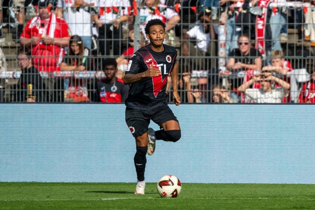 Eric Gueye, Viktoria Cologne, No. 11 with the ball; FC Viktoria Cologne vs. FC Hansa Rostock, Soccer, 3. Liga, Matchday 5, 2026–2027 Season, September 11, 2026 DFL DFB regulations prohibit any use of photographs as image sequences and or quasi-video FC Viktoria Cologne vs. FC Hansa Rostock, soccer, 3rd Division, Matchday 5, 2026–2027 season, September 11, 2026, Cologne Copyright: xEibner-Pressefoto ThomasxHaeslerx EP_THR