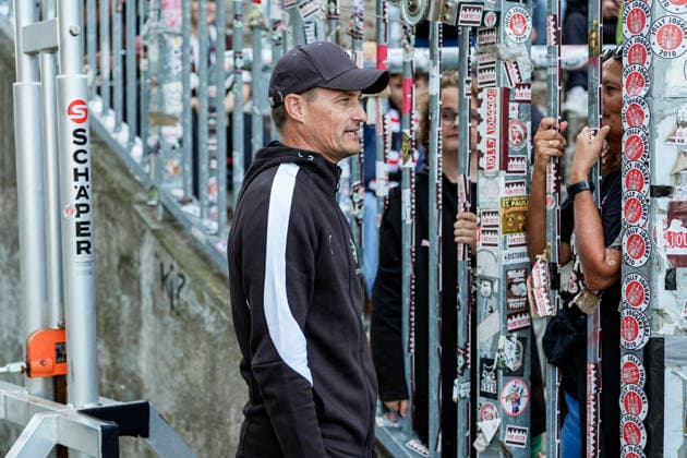 German Soccer: 2. Bundesliga, Bundesliga 1, Friendly Match, 2026–27 Season, FC St. Pauli vs. Borussia Mönchengladbach, Millerntor Stadium, Hamburg, St. Pauli, Alexander Blessin, Borussia Mönchengladbach, Coach Pre-Match, Profile, with FC St. Pauli Fans Copyright: xStefanxTrochax