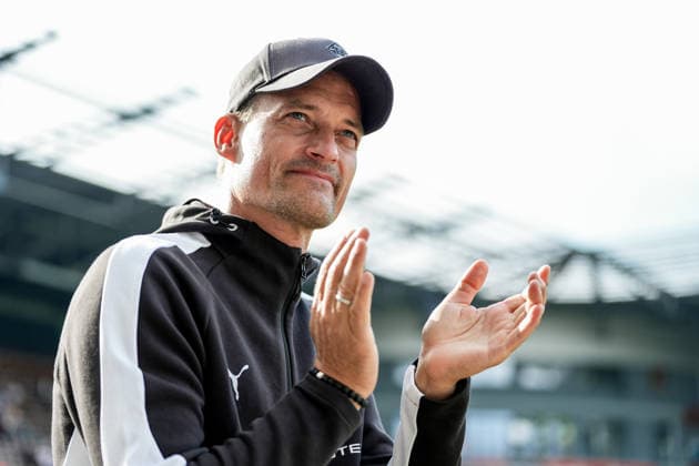 German Soccer: 2. Bundesliga, Bundesliga, Friendly Match, 2026–27 Season, FC St. Pauli vs. Borussia Mönchengladbach, Millerntor Stadium, Hamburg, St. Pauli, Alexander Blessin, Borussia Mönchengladbach, Coach Before the Game, Portrait, Cutout Copyright: xStefanxTrochax