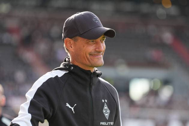 October 3, 2026, xydrx, Men s, Soccer, Friendly Match, FC St. Pauli vs. Borussia Mönchengladbach, 2026–2027 Season, Millerntor Stadium, Alexander Blessin, Head Coach of Borussia Mönchengladbach. DFB regulations prohibit any use of photographs as image sequences and or quasi-video. Copyright: HMBxMedia YannisxDreimann