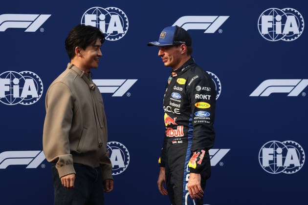 F1 Bahrain Grand Prix 2026 Practice 3 And Qualifying Alvin Chong and Max Verstappen of Red Bull Racing after the qualifying ahead of the Formula 1 Bahrain Grand Prix at Sepang International Circuit in Sepang, Malaysia on October 3, 2026. Sepang Malaysia Copyright: xJakubxPorzyckix originalFilename:porzycki-f1bahrai261003_npbsT