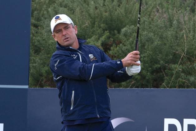 UK: The Alfred Dunhill Links Championship at Kingsbarns, St Andrews, Scotland on 03 October 2026: Pictured: Charles Howell III (USA) on the 1st tee at Kingsbarns during the third round of the Alfred Dunhill Links Championship 2026 St Andrews Kingsbarns Scotland Scotland Copyright: xAlexxToddx