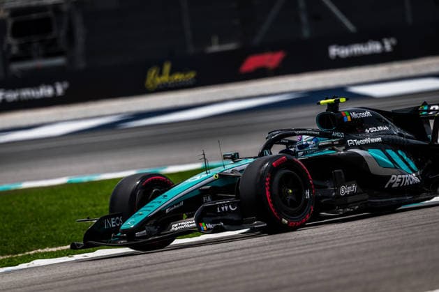 2026 Formula One Bahrain Grand Prix Sepang Circuit, Kuala Lumpur, Malaysia. 3.October.2026; Andrea Kimi Antonelli of Italy and Mercedes-AMG PETRONAS F1 Team during Free Practice 3 Formula One Bahrain Grand Prix Kuala Lumpur Sepang Circuit Malaysia Copyright: xJayxHiranox