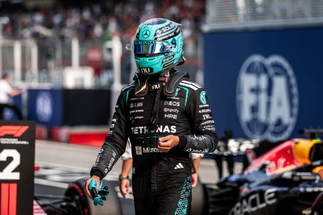 Sepang Circuit, Kuala Lumpur, Malaysia. 3.October.2026; George Russell of Great Britain and Mercedes-AMG PETRONAS F1 Team during Formula One Bahrain Grand Prix aflo_352942600 JayxHiranox