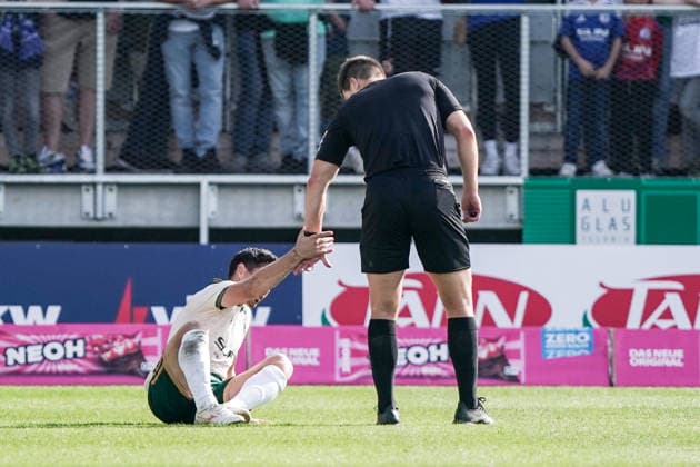 Soccer Austria Friendly Match 2025 2026 03 10 2026 SC Austria Lustenau vs. FC Schalke 04 SUN MINIMEAL Arena Lustenau, Austria Danilo Soares Austria Lustenau, Referee Felix Ouschan Copyright: xLUKAxKOLANOVICx