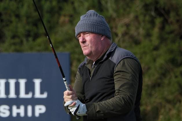 UK: The Alfred Dunhill Links Championship at Kingsbarns, St Andrews, Scotland on 03 October 2026: Pictured: Broadcaster and journalist Piers Morgan on the 10th tee at Kingsbarns during the third round of the Alfred Dunhill Links Championship 2026 St Andrews Kingsbarns Scotland Scotland Copyright: xAlexxToddx