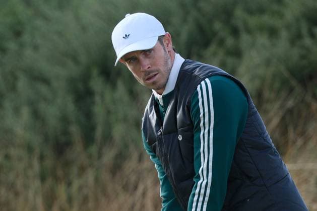 UK: The Alfred Dunhill Links Championship at Kingsbarns, St Andrews, Scotland on 03 October 2026: Pictured: Former footballer Gareth Bale on the 1st tee at Kingsbarns during the third round of the Alfred Dunhill Links Championship 2026 St Andrews Kingsbarns Scotland Scotland Copyright: xAlexxToddx