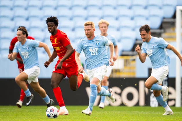 261003 Anders Bleg Christiansen of Malmö FF during the friendly match between Malmö FF and FC Nordsjælland on October 3, 2026 in Malmö. Photo by Avdo Bilkanovic, BILDBYRAN COP 115 AB0391. soccer, football, fotball, practice match, friendly match, Malmö FF, FC Nordsjälland, bbeng  Copyright: AVDOxBILKANOVIC BB261003AB077