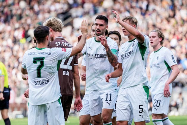Germany Soccer: 2. Bundesliga, Bundesliga, Friendly Match, 2026–27 Season, FC St. Pauli vs. Borussia Mönchengladbach, Millerntor Stadium, Hamburg; St. Pauli 1–0 Borussia Mönchengladbach (goal by Tim Kleindienst, Borussia Mönchengladbach, 11), celebration, emotion Copyright: xStefanxTrochax