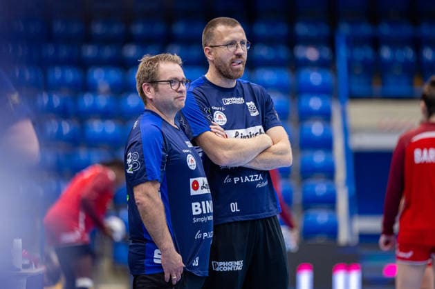 L R Steffen Birkner, HSG Blomberg Lippe, Coach; Oliver Lippert, HSG Blomberg Lippe, Team Manager (GER); HSG Blomberg Lippe vs. HC Podravka, Handball, EHF Champions League Women, Group Stage, 2026–2027 Season, October 3, 2026, GER, HSG Blomberg Lippe vs. HC Podravka, Handball, EHF Champions League Women, Group Stage, 2026–2027 Season, October 3, 2026, Lemgo Copyright: xEibner-Pressefoto JanxRollingerx EP_JSK