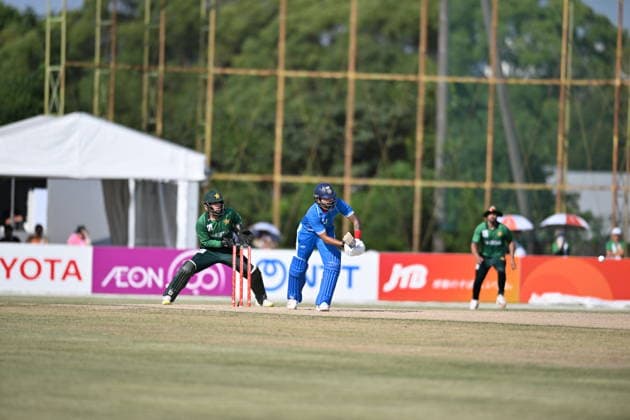 Asian Games 2026 Aichi-Nagoya, Japan Indian Men™s Cricket Team celebrating the victory over Pakistan in the Gold Medal Match held at Asian Games, Nagoya. Silver Pakistan and Srilanka Bronze. Aichi, Nagoya Japan Copyright: xSeshadrixSukumarx