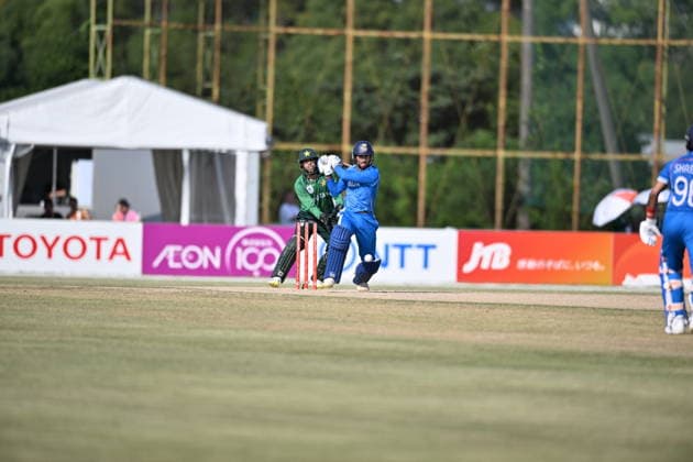 Asian Games 2026 Aichi-Nagoya, Japan Indian Men™s Cricket Team celebrating the victory over Pakistan in the Gold Medal Match held at Asian Games, Nagoya. Silver Pakistan and Srilanka Bronze. Aichi, Nagoya Japan Copyright: xSeshadrixSukumarx