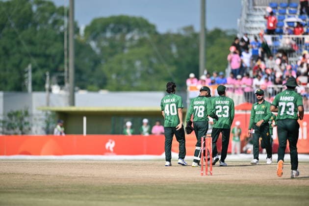Asian Games 2026 Aichi-Nagoya, Japan Indian Men™s Cricket Team celebrating the victory over Pakistan in the Gold Medal Match held at Asian Games, Nagoya. Silver Pakistan and Srilanka Bronze. Aichi, Nagoya Japan Copyright: xSeshadrixSukumarx