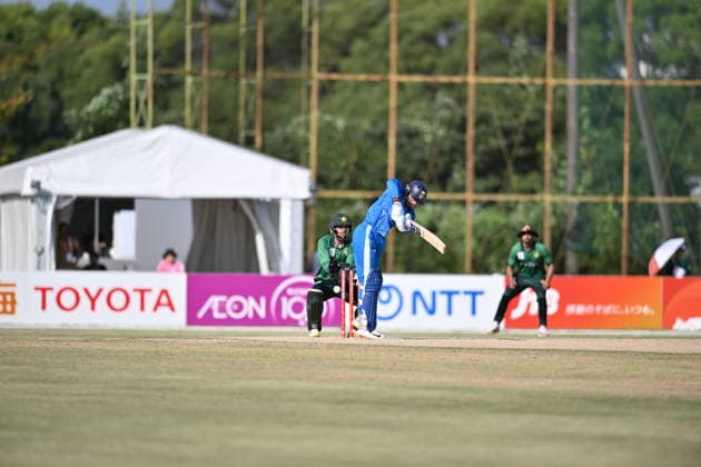Asian Games 2026 Aichi-Nagoya, Japan Indian Men™s Cricket Team celebrating the victory over Pakistan in the Gold Medal Match held at Asian Games, Nagoya. Silver Pakistan and Srilanka Bronze. Aichi, Nagoya Japan Copyright: xSeshadrixSukumarx