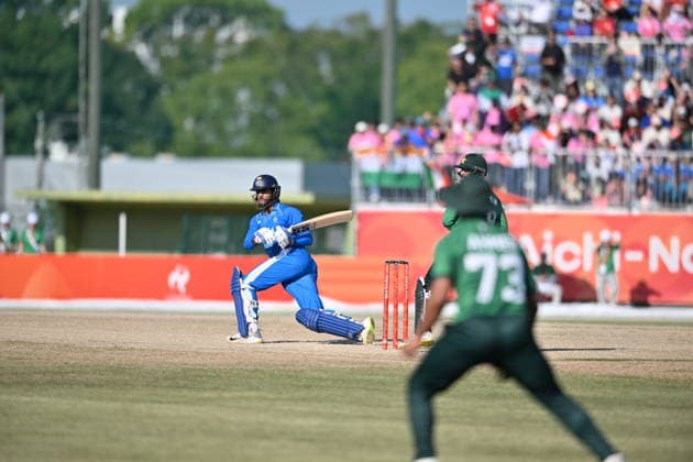 Asian Games 2026 Aichi-Nagoya, Japan Indian Men™s Cricket Team celebrating the victory over Pakistan in the Gold Medal Match held at Asian Games, Nagoya. Silver Pakistan and Srilanka Bronze. Aichi, Nagoya Japan Copyright: xSeshadrixSukumarx