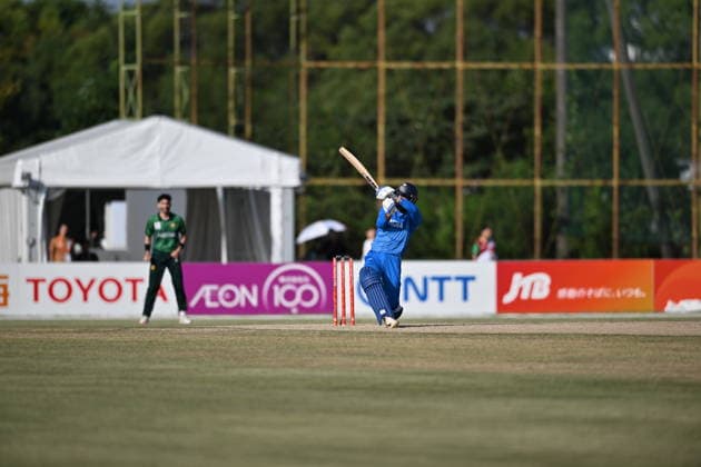 Asian Games 2026 Aichi-Nagoya, Japan Indian Men™s Cricket Team celebrating the victory over Pakistan in the Gold Medal Match held at Asian Games, Nagoya. Silver Pakistan and Srilanka Bronze. Aichi, Nagoya Japan Copyright: xSeshadrixSukumarx