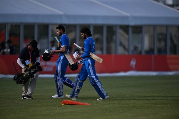 Asian Games 2026 Aichi-Nagoya, Japan Indian Men™s Cricket Team celebrating the victory over Pakistan in the Gold Medal Match held at Asian Games, Nagoya. Silver Pakistan and Srilanka Bronze. Aichi, Nagoya Japan Copyright: xSeshadrixSukumarx