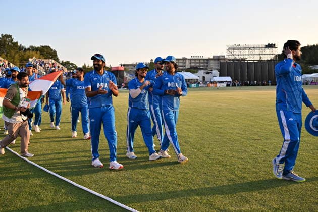 Asian Games 2026 Aichi-Nagoya, Japan Indian Men™s Cricket Team celebrating the victory over Pakistan in the Gold Medal Match held at Asian Games, Nagoya. Silver Pakistan and Srilanka Bronze. Aichi, Nagoya Japan Copyright: xSeshadrixSukumarx