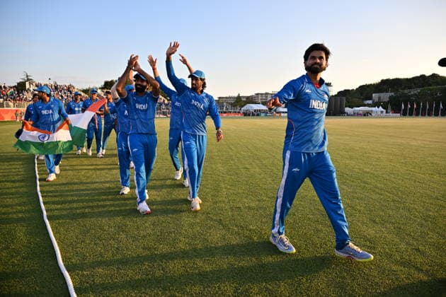 Asian Games 2026 Aichi-Nagoya, Japan Indian Men™s Cricket Team celebrating the victory over Pakistan in the Gold Medal Match held at Asian Games, Nagoya. Silver Pakistan and Srilanka Bronze. Aichi, Nagoya Japan Copyright: xSeshadrixSukumarx