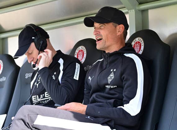 October 3, 2026, GER Soccer, Men, Bundesliga, Friendly Match, 2026–2027 Season, Hamburg, FC St. Pauli vs. Borussia Mönchengladbach; Coach Alexander Blessin; BMG Gladbach returns to the Millerntor; DFB and DFL regulations prohibit any use of photographs as image sequences and or quasi-video; Hamburg Millerntorstadion, Hamburg, Germany Copyright: xnordphotoxGmbH xWitkex
