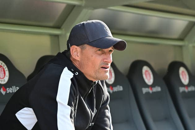 October 3, 2026, GER Soccer, Men, Bundesliga, Friendly Match, 2026–2027 Season, Hamburg, FC St. Pauli vs. Borussia Mönchengladbach; Coach Alexander Blessin; BMG Gladbach returns to the Millerntor; DFB and DFL regulations prohibit any use of photographs as image sequences and or quasi-video; Hamburg Millerntorstadion, Hamburg, Germany Copyright: xnordphotoxGmbH xWitkex