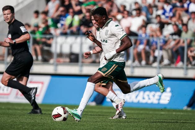 Soccer Austria Friendly Match 2025 2026 03 10 2026 SC Austria Lustenau vs. FC Schalke 04 SUN MINIMEAL Arena Lustenau, Austria Lord Afrifa Austria Lustenau Copyright: xLUKAxKOLANOVICx