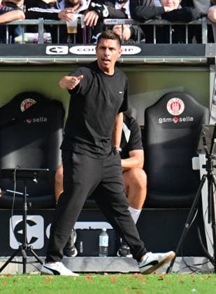 October 3, 2026, GER Soccer, Men, Bundesliga, Friendly Match, 2026–2027 Season, Hamburg, FC St. Pauli vs. Borussia Mönchengladbach, Coach Marcel Rapp, Pauli, DFB, DFL regulations prohibit any use of photographs as image sequences and or quasi-video, Hamburg, Millerntorstadion, Hamburg, Germany Copyright: xnordphotoxGmbH xWitkex