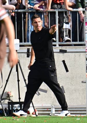 October 3, 2026, GER Soccer, Men, Bundesliga, Friendly Match, 2026–2027 Season, Hamburg, FC St. Pauli vs. Borussia Mönchengladbach, Coach Marcel Rapp, Pauli, DFB, DFL regulations prohibit any use of photographs as image sequences and or quasi-video, Hamburg, Millerntorstadion, Hamburg, Germany Copyright: xnordphotoxGmbH xWitkex