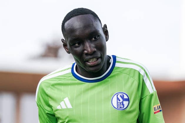 Soccer Austria Friendly Match 2025 2026 03 10 2026 SC Austria Lustenau vs. FC Schalke 04 SUN MINIMEAL Arena Lustenau, Austria Jean Paul Ndiaye Schalke 04 Copyright: xLUKAxKOLANOVICx