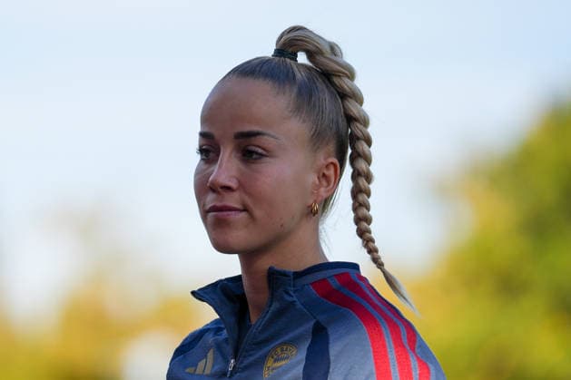 Germany Soccer Google Pixel Women s Bundesliga 2026 2027, Matchday 6: SV Eintracht Frankfurt vs. FC Bayern Munich at Brentanobad in Frankfurt; Giulia Gwinn (FCB), 7: Portrait photo, portrait, individual shot, portrait Copyright: xTobiasxWentzellx