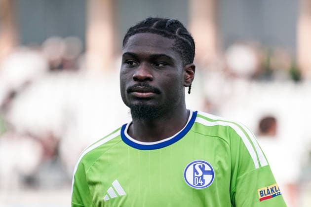 Soccer Austria Friendly Match 2025 2026 03 10 2026 SC Austria Lustenau vs. FC Schalke 04 SUN MINIMEAL Arena Lustenau, Austria Junior Dina Ebimbe Schalke 04 Copyright: xLUKAxKOLANOVICx
