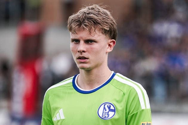 Soccer Austria Friendly Match 2025 2026 03 10 2026 SC Austria Lustenau vs. FC Schalke 04 SUN MINIMEAL Arena Lustenau, Austria Luca Vozar Schalke 04 Copyright: xLUKAxKOLANOVICx