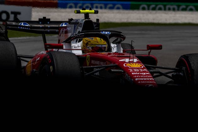 SEPANG, MALAYSIA: Lewis Hamilton, racing for the Ferrari team during the 2026 Formula 1 Bahrain Grand Prix at the Sepang International Circuit in Sepang, Malaysia
