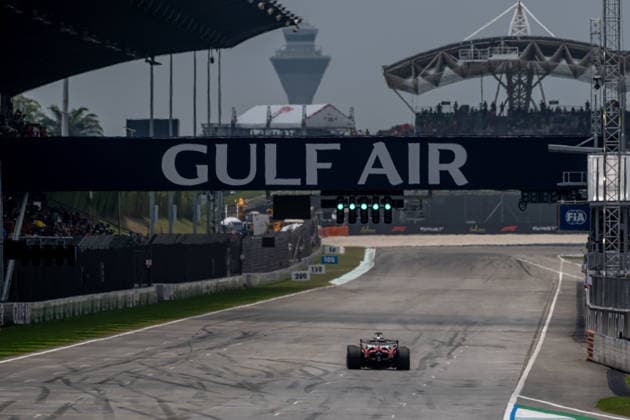 SEPANG, MALAYSIA: Charles Leclerc, racing for the Ferrari team during the 2026 Formula 1 Bahrain Grand Prix at the Sepang International Circuit in Sepang, Malaysia