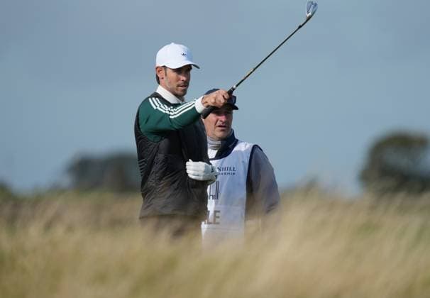 Gareth Bale in the rough on the 4th hole Alfred Dunhill Links Championship, Round 3, Kingsbarns Golf Links, Fife, UK, Scotland - 03 Oct 2026 United Kingdom  Copyright: xStuartxWallace Shutterstockx 17183186cf