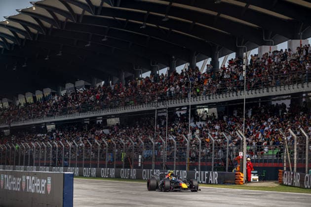 SEPANG, MALAYSIA: Isack Hadjar, racing for the Red Bull Racing team during the 2026 Formula 1 Bahrain Grand Prix at the Sepang International Circuit in Sepang, Malaysia