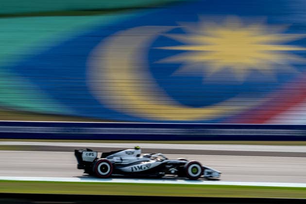 SEPANG, MALAYSIA: Valtteri Bottas, racing for the Cadillac F1 team during the 2026 Formula 1 Bahrain Grand Prix at the Sepang International Circuit in Sepang, Malaysia