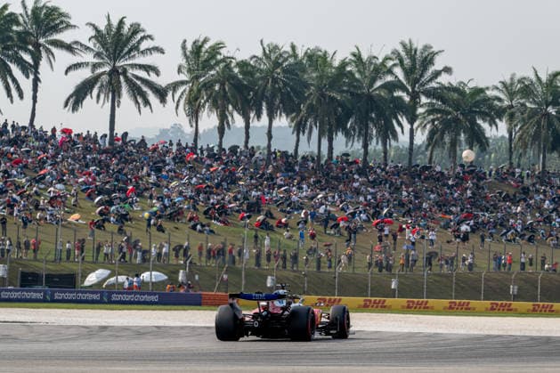 SEPANG, MALAYSIA: Charles Leclerc, racing for the Ferrari team during the 2026 Formula 1 Bahrain Grand Prix at the Sepang International Circuit in Sepang, Malaysia