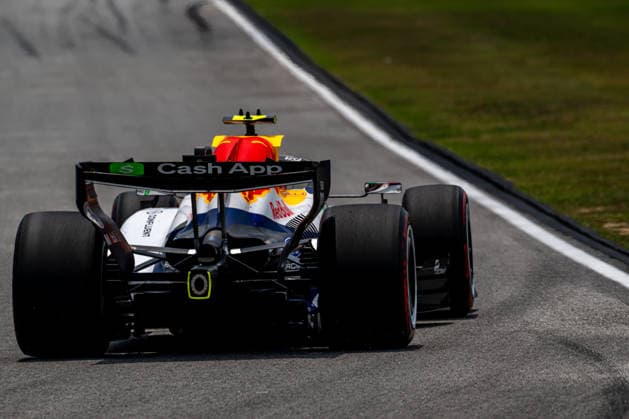 SEPANG, MALAYSIA: Liam Lawson, racing for the Racing Bulls team during the 2026 Formula 1 Bahrain Grand Prix at the Sepang International Circuit in Sepang, Malaysia