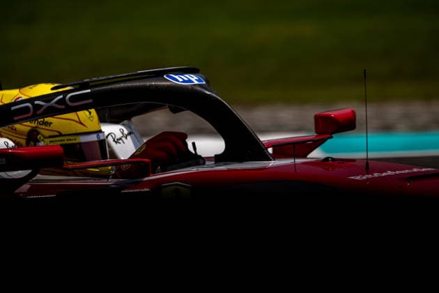 SEPANG, MALAYSIA: Lewis Hamilton, racing for the Ferrari team during the 2026 Formula 1 Bahrain Grand Prix at the Sepang International Circuit in Sepang, Malaysia