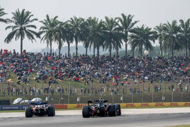 SEPANG, MALAYSIA: Gabriel Bortoleto, racing for the Audi Revolut F1 Team team during the 2026 Formula 1 Bahrain Grand Prix at the Sepang International Circuit in Sepang, Malaysia