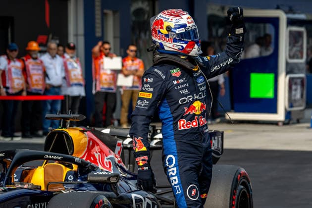 SEPANG, MALAYSIA: Max Verstappen fastest in the Bahrain Grand Prix Qualifying during the 2026 Formula 1 Bahrain Grand Prix at the Sepang International Circuit in Sepang, Malaysia