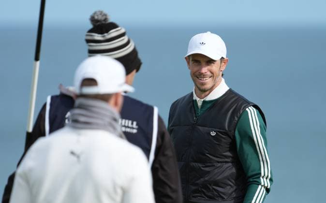 Gareth Bale on the 4th green Alfred Dunhill Links Championship, Round 3, Kingsbarns Golf Links, Fife, UK, Scotland - 03 Oct 2026 United Kingdom  Copyright: xStuartxWallace Shutterstockx 17183186cp